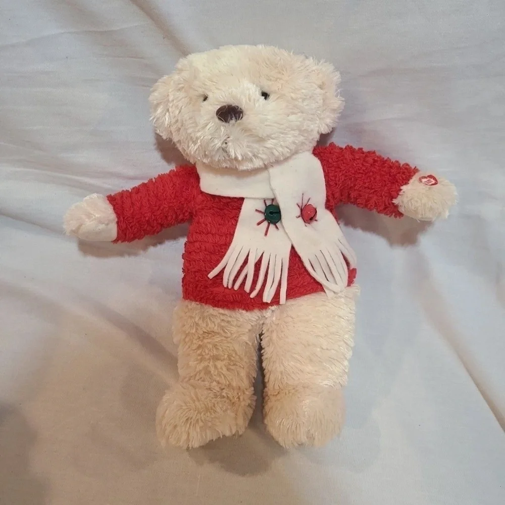 Hallmark Jingle Bear musical plush stuffed animal.